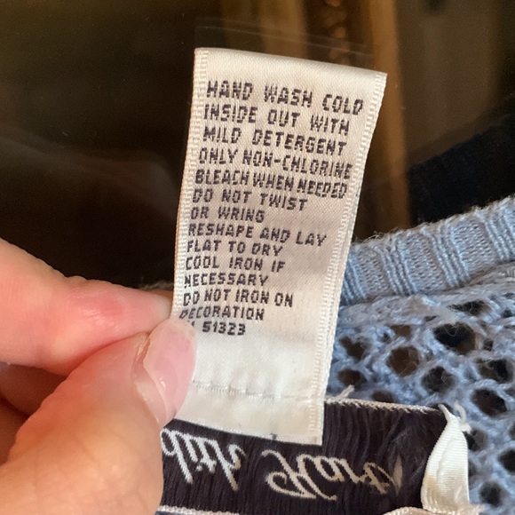 Brand: Judith Hart Collection. Size: XL. Color: blue, sparkly cardigan - Picture 4 of 4